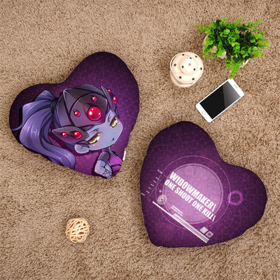 Overwatch Soldier Cartoon Version Cushion Ow Hold Love Heart Pillow