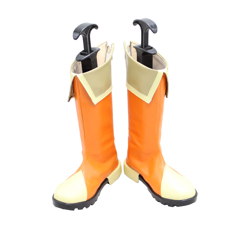 Smile Precure! Pretty Cure Cure Sunshine Orange Cosplay Boots Shoes