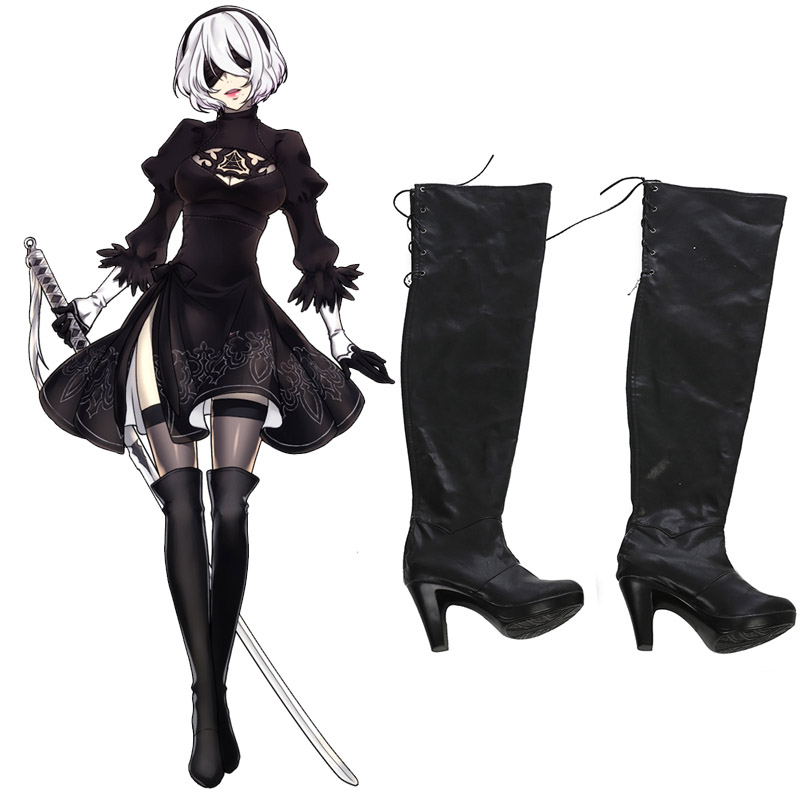 Nier: Automata 2B Cosplay Shoes Boots