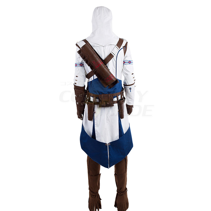 Assassin\'s Creed III Kenway Connor Cosplay Kostumer Hele sæt Fastelavn