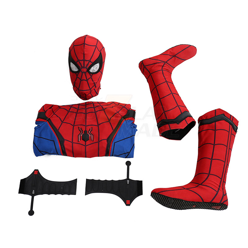 Spider-Man:Homecoming Spider Man Cosplay asut Koko setti Naamiaisasut