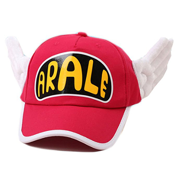 Red Angel Wings with Glasses Dr. Slump Arale Cap Hat for Cosplay Props