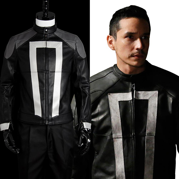Costumi Agents of Shield S.H.I.E.L.D Ghost Rider Giacca Cosplay