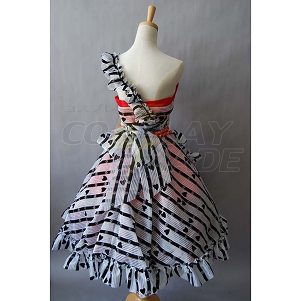 Alice In Wonderland Tim Burton Cosplay Costume Red