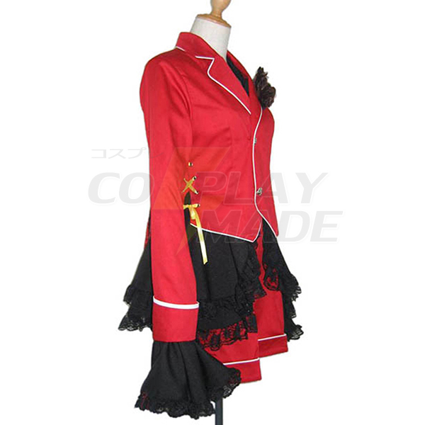 Costumi Black Butler Ciel Phantomhive Rosso Boy Lolita Cosplay