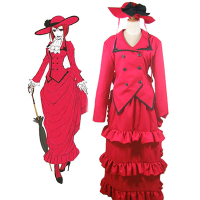 Black Butler Kuroshitsuji Madam Red Cosplay Costume