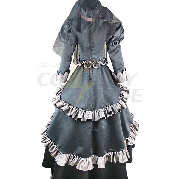 Black Butler Queen Victoria Zwart Lolita-jurk Cosplay Kostuum