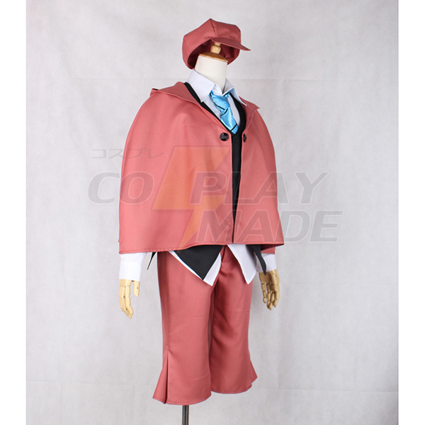 Bungou Stray Dogs Ranpo Edogawa Cosplay Costume Red