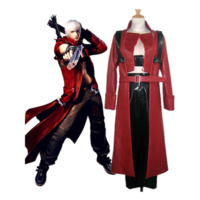 Devil May Cry 3 Dante Cosplay Kostyme Karneval Norge