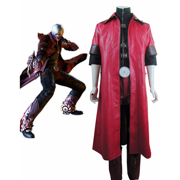 Devil May Cry 4 Dante Cosplay Kostume Skræddersyet Udklædning