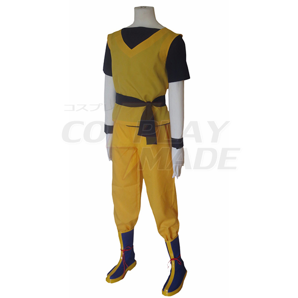 Dragon Ball Z Super Saiyan Son Goku KongFu Uniform Cosplay Kostuum