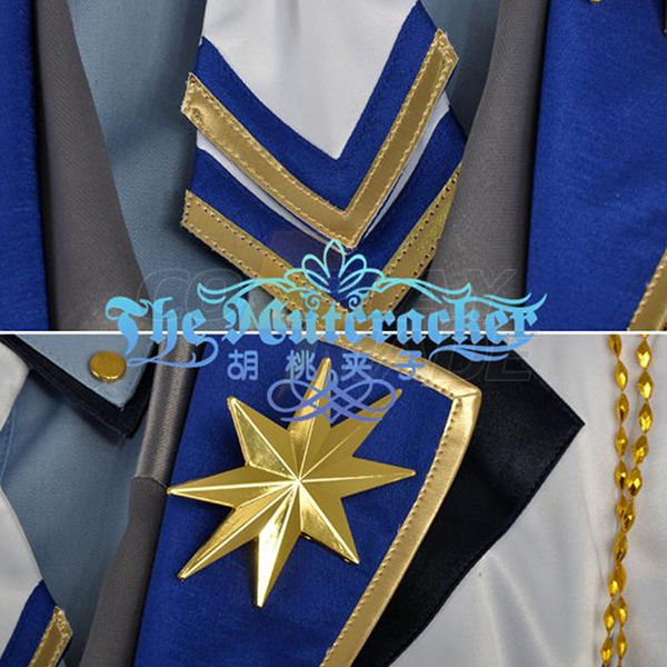 Disfraces Ensemble Stars Suou Tsukasa Cosplay Azul Escenario Vestido