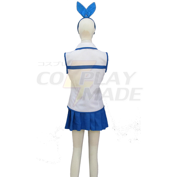 Costumi Fairy Tail Lucy Heartfilia White Vestito Cosplay