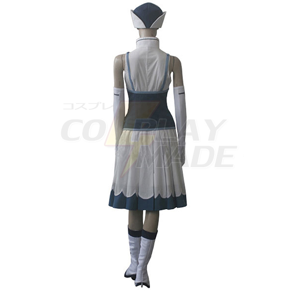 Costumi Fairy Tail Rain Woman Juvia Lockser Blu Evening Vestito Cosplay
