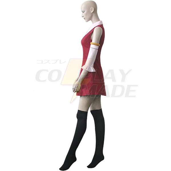 Fairy Tail Youth Lisanna Strauss Red Dress Cosplay Costume