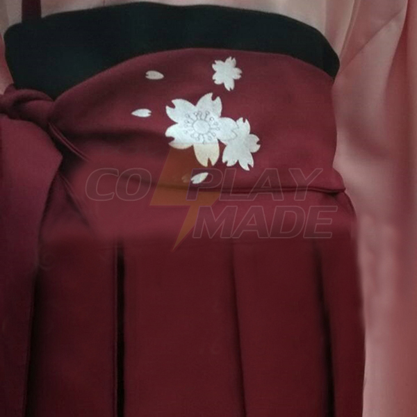 Fate Grand Order Saber Sakura Cosplay Costume With Sleevs and Bow