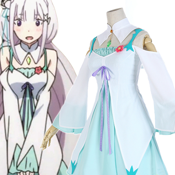 Re: Zero Life in a Different World from Zero Rem∕Ram Blue Cosplay Costume