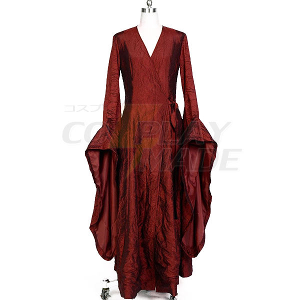 Spel of Thrones The Rood Woman Melisandre Cosplay Kostuum