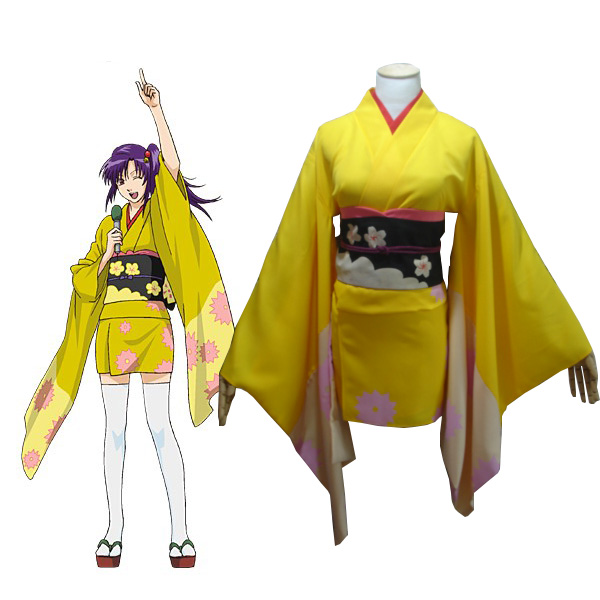 Gintama Tsu Terakado Kimono Kostuum Cosplay
