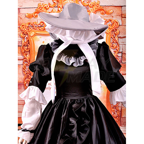 Gosick Victorique De Blois Svart Kjole Cosplay Kostyme