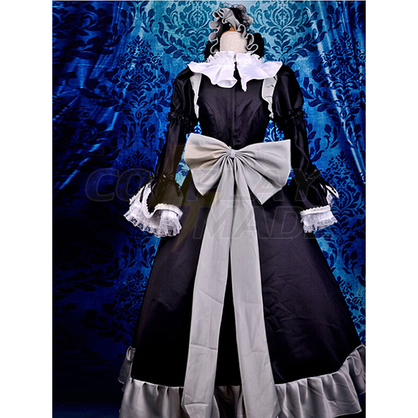 Gosick Victorique De Blois Zwart Lolita-jurk Cosplay Kostuum