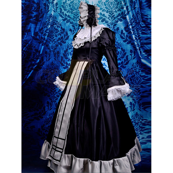 Gosick Victorique De Blois Black Lolita Dress Cosplay Costume