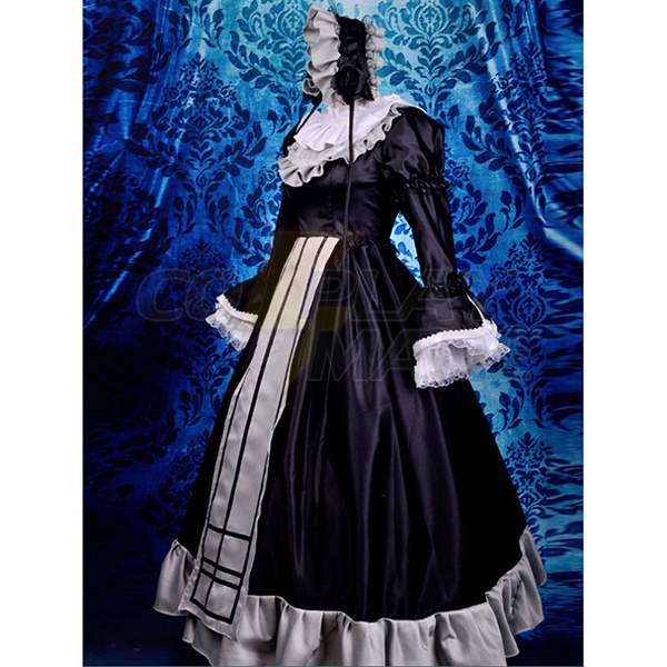 Fantasias de Gosick Victorique De Blois Preto Lolita Vestir Cosplay