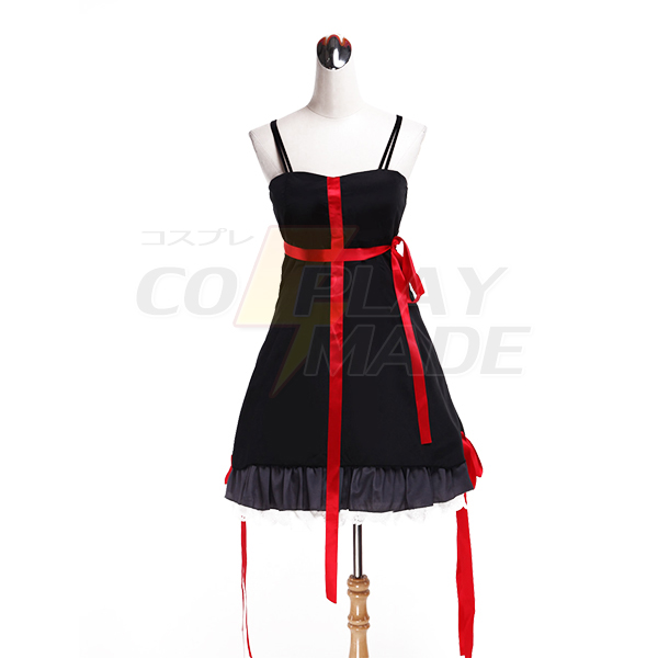 Guilty Crown Yuzuriha Inori Black Dress Cosplay Costume