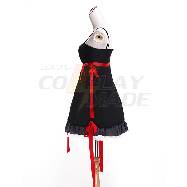Guilty Crown Yuzuriha Inori Zwart Jurk Cosplay Kostuum