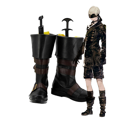 NieR: Automata 9S YoRHa No.9 Type C Bottes Cosplay Chaussures Bottes Carnaval