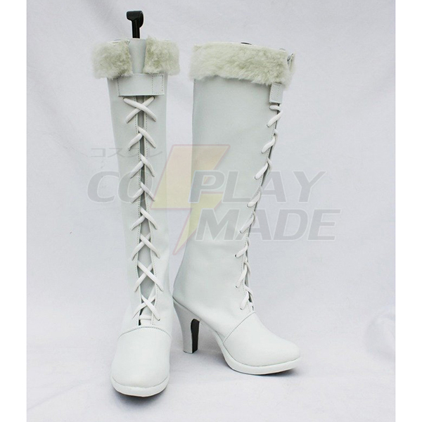 One Piece Anime Nico Robin Cosplay Shoes Boots White Custom Made