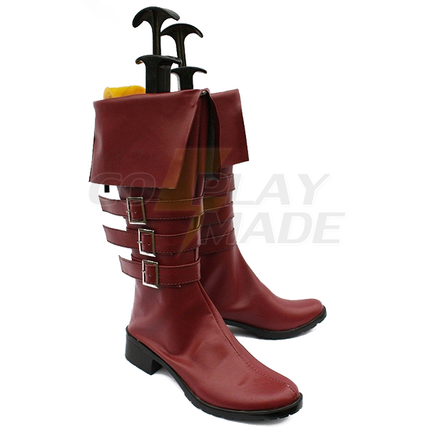 One Piece Anime Perona Cosplay Shoes Boots Custom Made Brown