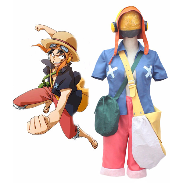 One Piece Film Strong World Monkey D Luffy Cosplay Costume