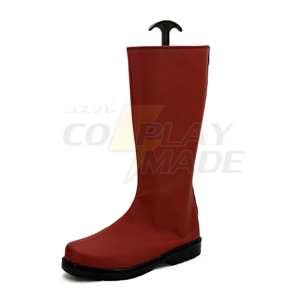 One Punch Man Caped Baldy Saitama Cosplay Shoes Red Boots Custom Made