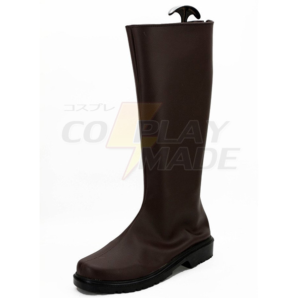 One Punch Man Demon Cyborg Genos Cosplay Shoes Brown Boots Custom Made