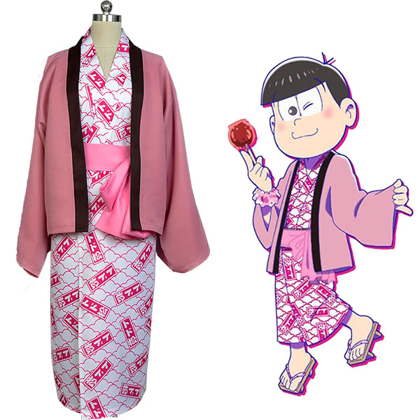 Osomatsu-kun Todomatsu Yukata Kimono Cosplay Kostuum