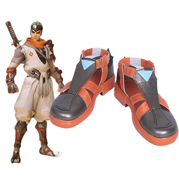 Overwatch OW Young Genji Cosplay Shoes Boots Custom Made