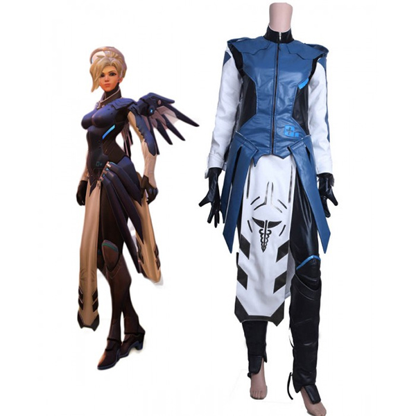 Overwatch Game OW Cobalt Mercy Cosplay Costume Custom Made