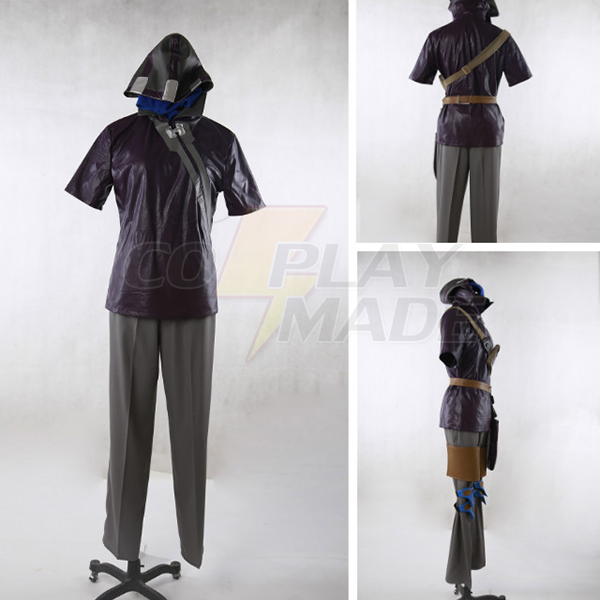 Overwatch Game OW Ghoul Ana Cosplay Costume Custom Made