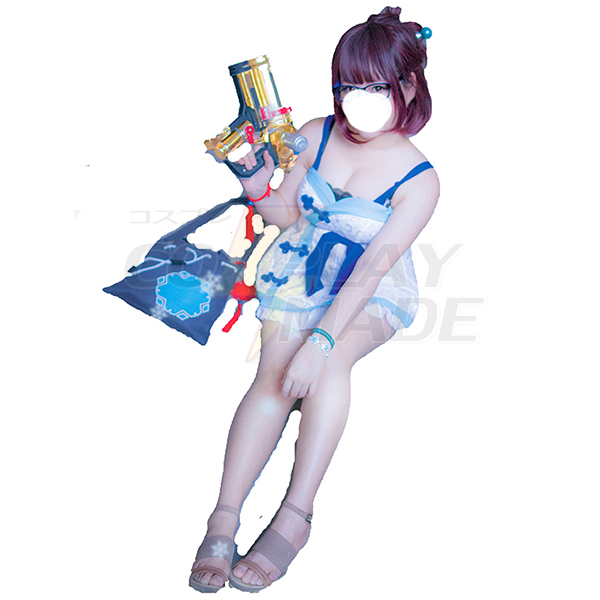 Costumi Overwatch Gioco Mei Cosplay top+pant+bag with Capelli Accessory