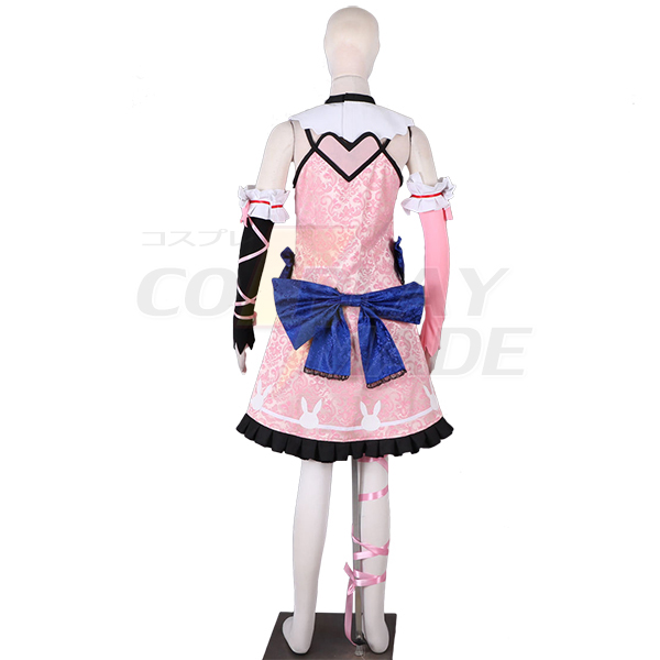 Overwatch OW Hana Song D.Va Lolita-jurk Cosplay Kostuum Speciaal Gemaakt