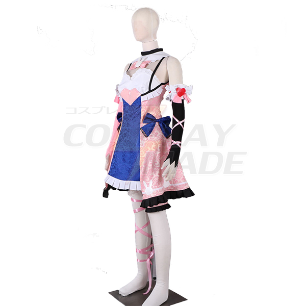 Overwatch OW Hana Song D.Va Lolita-jurk Cosplay Kostuum Speciaal Gemaakt