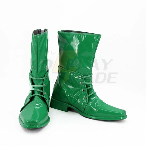 Zapatos JoJo\'s Bizarre Adventure 2 Caesar Anthonio Zeppeli Botas Cosplay Verde Botas Carnaval