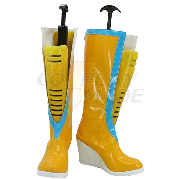 Jojo\'s Bizarre Adventure 6 Jolyne Kujo Cosplay Shoes Yellow Boots Custom Made