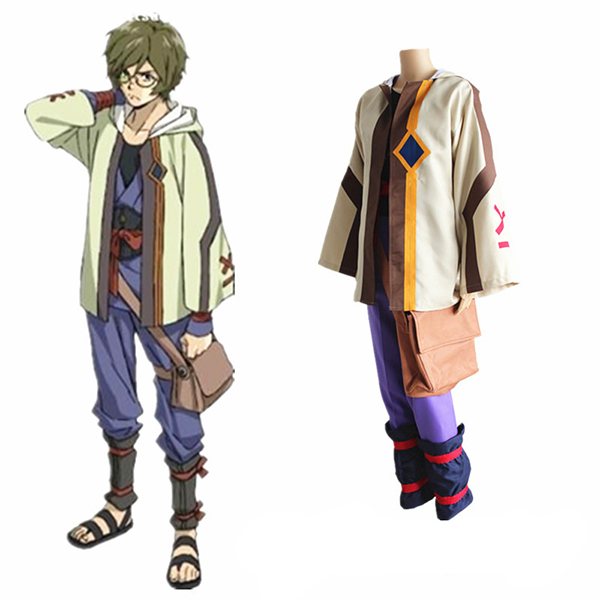Kabaneri of the Iron Fortress Ikoma Cosplay Costumes with Bag