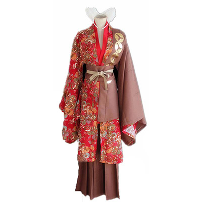 Kamisama Kiss Tomoe Cosplay Kostyme Anime Rød Kimono Uniform