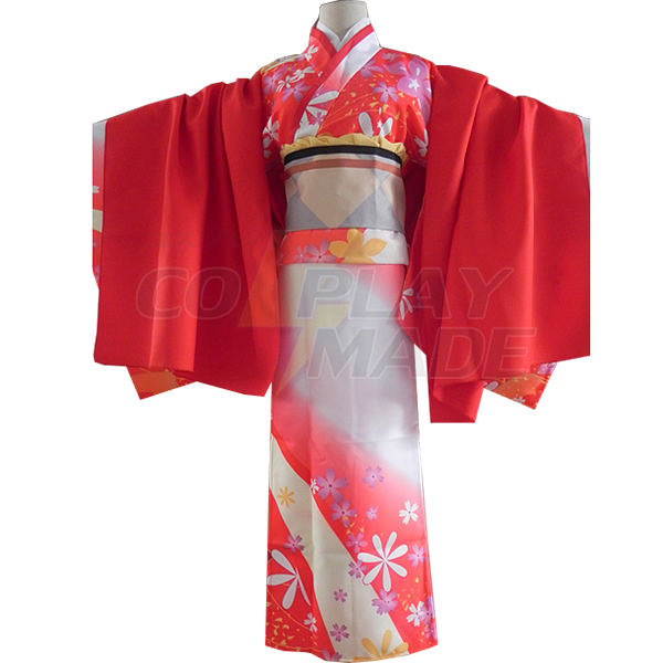 Kantai Collection Fusou Kimono Cosplay Costume Halloween