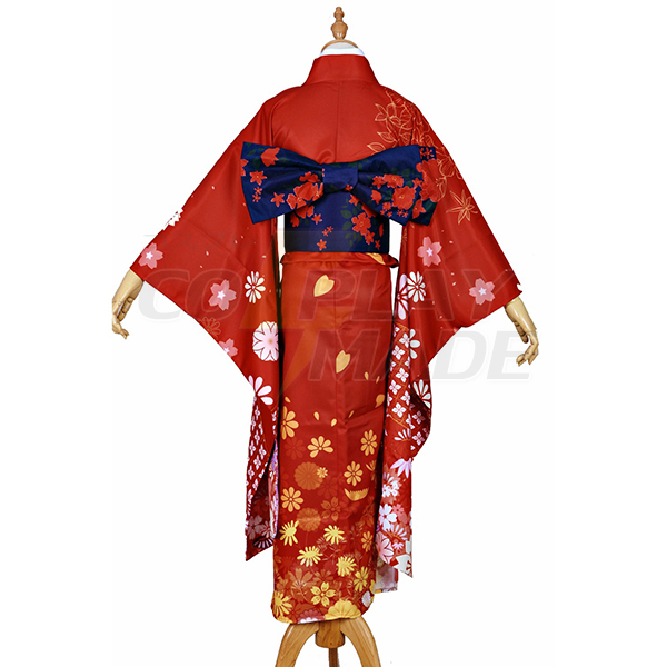 Kantai Collection Kai Ni Yuudachi kimono cosplay Kostuums
