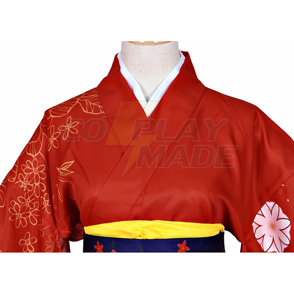 Kantai Collection Kai Ni Yuudachi kimono cosplay Kostuums