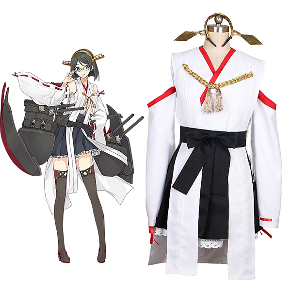 Kantai Collection Kancolle Kirishima Cosplay Kostume Halloween